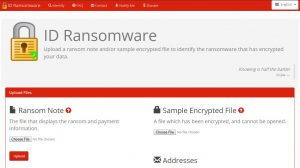 ID Ransomware - online utility