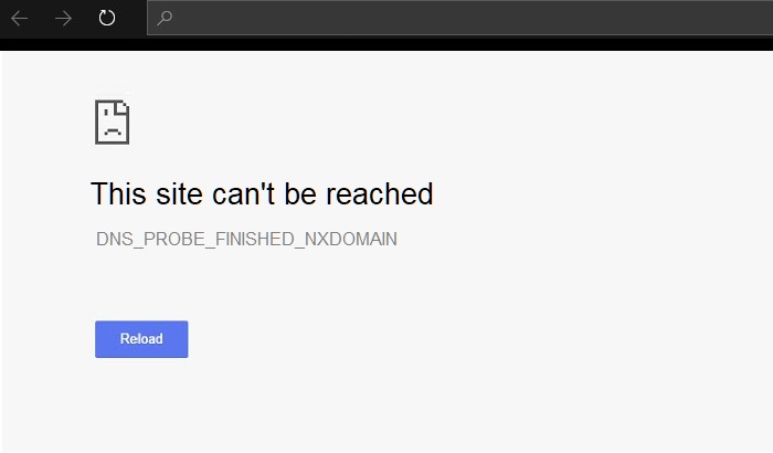 this site can?t be reached chrome