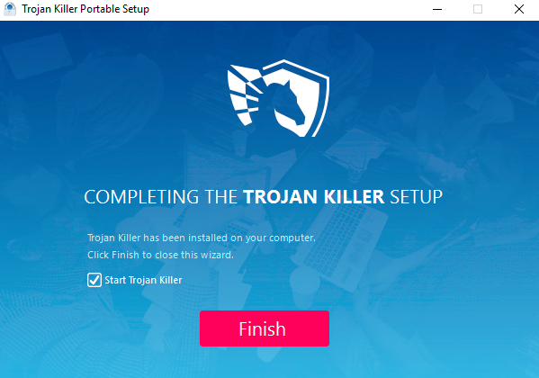 Configuration de Trojan Killer terminée