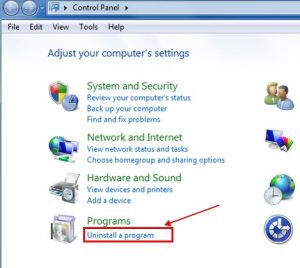 SUPPRIMER LES ADWARE SUSPECTS OU LES PIRATES DE NAVIGATEUR DE Windows 7