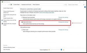 Speed Up Windows Solution - Upgrading Power Settings in Windows